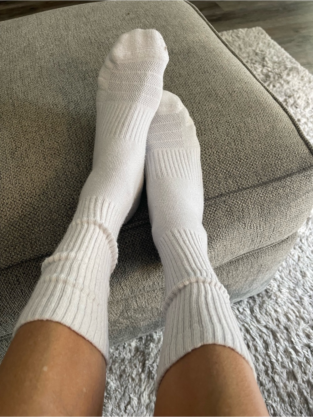 Well Worn Athletic Socks White